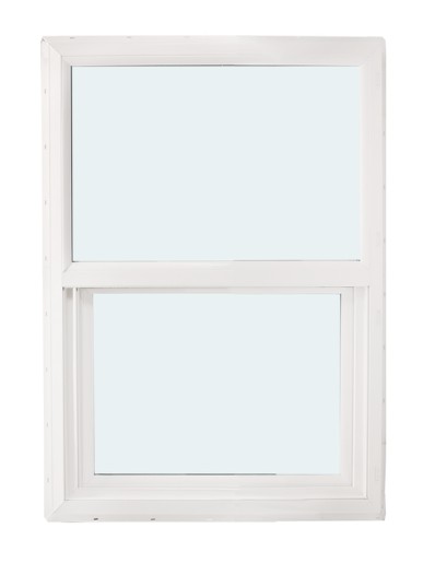 ABI 2030 500 Series Dual Pane Single Hung Window, Low-E Agron Insulated Glass, 1/1, White, Vinyl