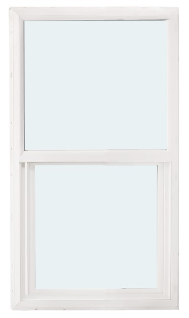 ABI 2850 500 Series Dual Pane Single Hung Window, Low-E Agron Insulated Glass, 1/1, White, Vinyl