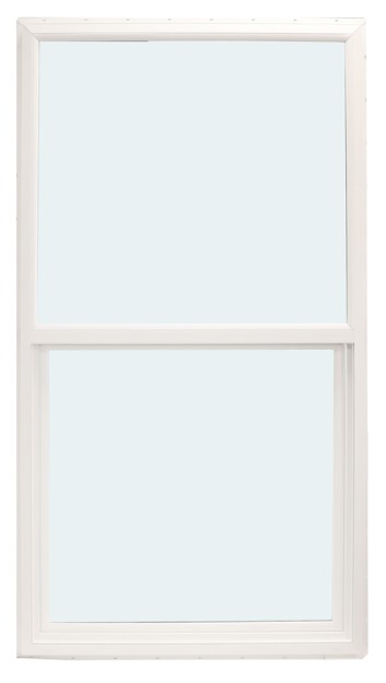 ABI 3060 500 Series Dual Pane Single Hung Window, Low-E Agron Insulated Glass, 1/1, White, Vinyl
