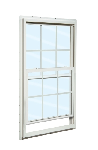 2830 5700 Series Insulated Low-E 366 Glass 6/6 White Single Hung Window With Argon, Vinyl