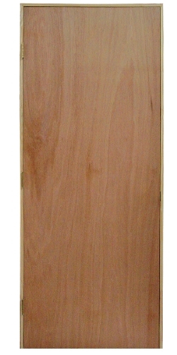 24 in x 80 in, Lauan, Hollow Core, Interior Prehung Door, Left Hand, Satin Nickel Hinges