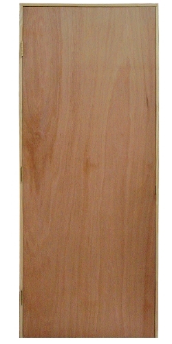30 in x 80 in, Lauan, Hollow Core, Interior Prehung Door, Left Hand, Satin Nickel Hinges