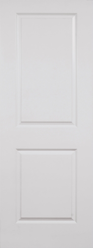 32 in x 80 in, Square, 2 Panel, Primed , Smooth, Hollow Core, Interior Prehung Door, Left Hand, Oil Rubbed Bronze Hinges