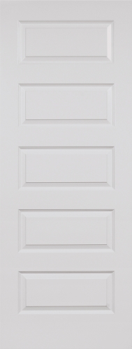 2468 Riverside Smooth 5 Panel Inswing Left Hand Door Satin Nickle