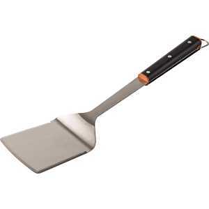 BAC789 BBQ Spatula, Stainless Steel Blade, Teak Wood Handle, 17.13 in OAL