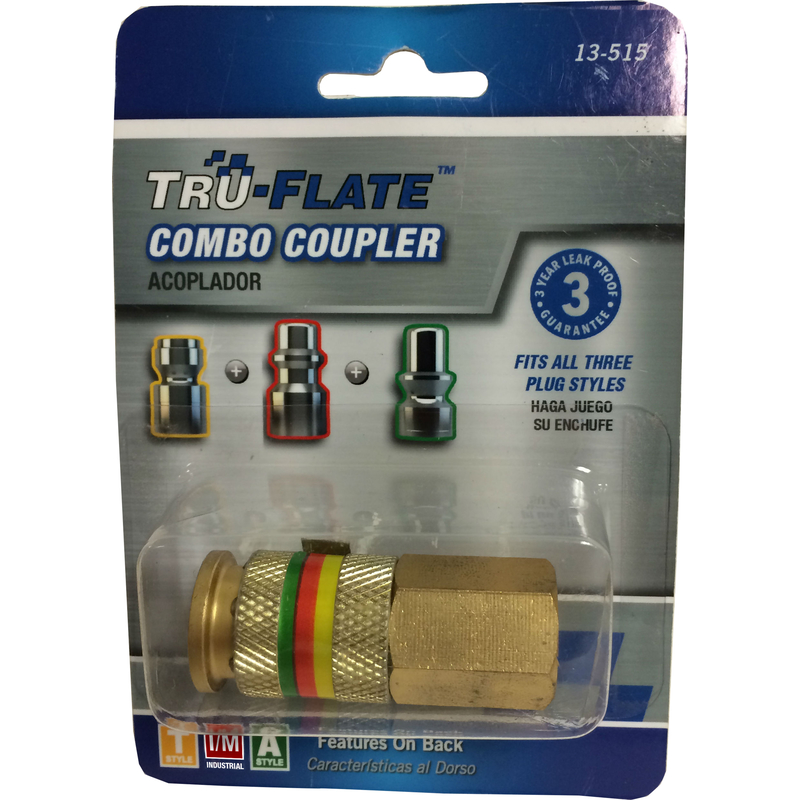 TRFL13515 Coupler, U-Style, 1/4 in, FNPT, Brass