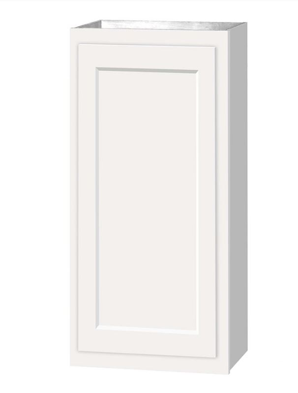 Kitchen Kompact Wall Cabinet, 15"X30"X12", White