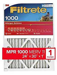 AL13-4/9813-4 Air Filter, 30 x 24 x 1, MERV 11, 1000 MPR, Polypropylene Frame