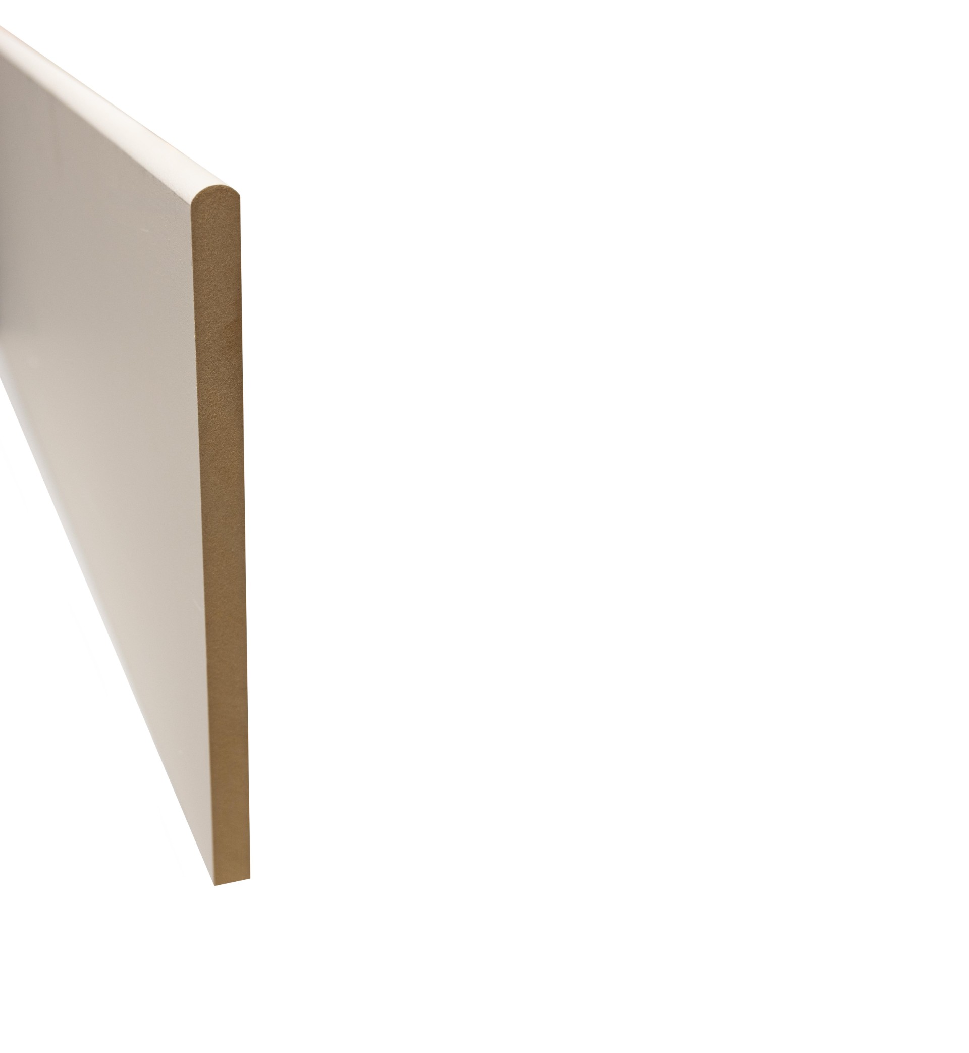 1 in x 12 in x 8 ft, Primed MDF Bullnose