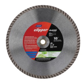 Clipper Classic Series 07660702787 Diamond Saw Blade, 7 in Dia, 7/8 to 5/8 in Arbor, Turbo Rim