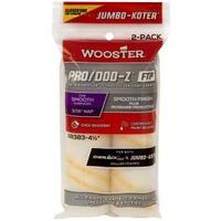 RR383-4 1/2 Roller Cover, 3/16 in Thick Nap, 4-1/2 in L, Fabric Cover, Gold/White