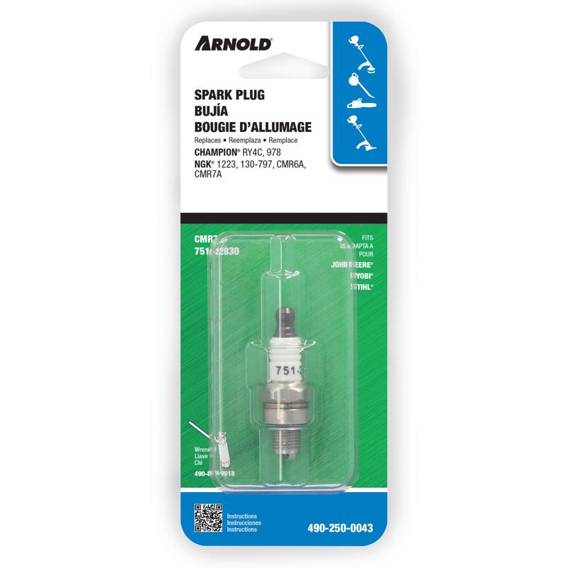 490-250-0043 Spark Plug, Small Engine, Nickel