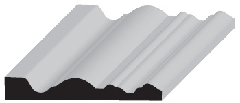 9/16 in Thickness, 3-1/2 in Width, Random Length, Casing Fingerjoint C522