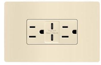 15A Almond Type C USB Outlet