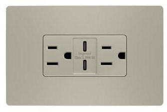 15A Nickel Type C USB Outlet
