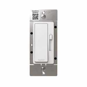 radiant Series RHL153PW Advanced Dimmer, 1.25 A, 120 V, 150 W, CFL, Incandescent, LED Lamp, 3-Way, White