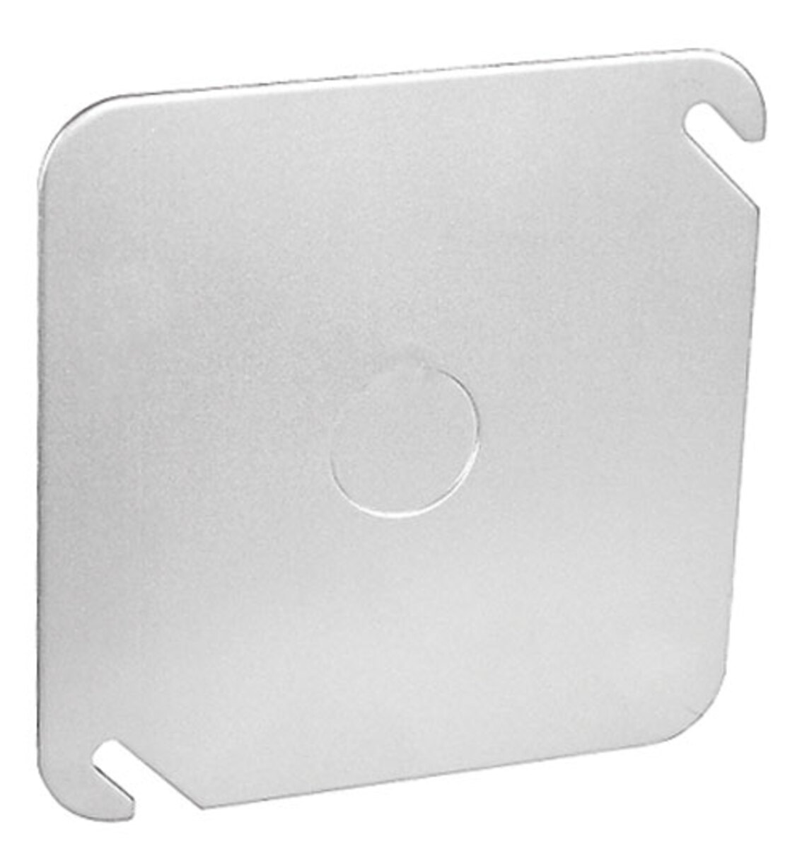 52C6-UPC Blank Cover, 0.06 in L, 4 in W, Square, Steel, Galvanized