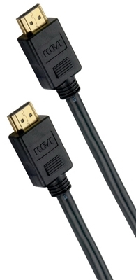 DH25HHF Digital Plus HDMI Cable, Male, Male, Black Sheath, 25 ft L