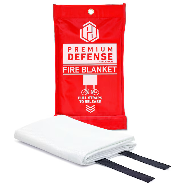 Premium Defense Emergency Fiberglass Fire Blanket, 40 x 40in, 1 Pack