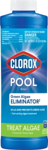 42232CLX Algae Eliminator, 32 oz, Liquid, Slight, Blue/Green