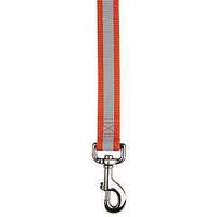 ZA985 66 69 Reflective Dog Lead, 6 ft L, 1 in W, Nylon, Orange, Fastening Method: Snap
