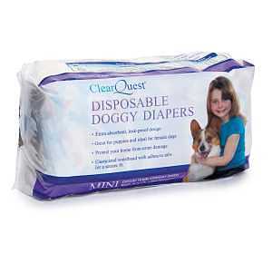 US948 08 Disposable Doggy Diaper, Mini, 7 to 12 in W, 10 Pk
