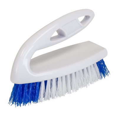 202ZQK Scrub Brush, Polypropylene Bristle, Blue Bristle, 2-3/4 in W Brush, 6-1/4 in OAL