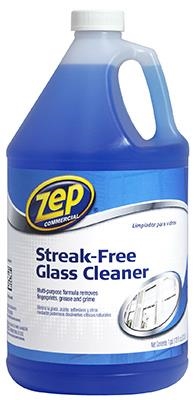 10172G01-4A No-Streak Glass Cleaner, 1 gal Container, Liquid, Blue