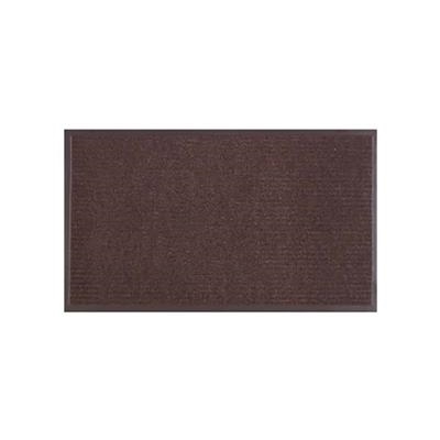 27392 Ribbed Utility Mat, 28 in L, 18 in W, Polypropylene Rug, Brown