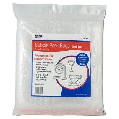 SP-299 Bubble Pack Bag, 13 in L, 13 in W, Large Bubble