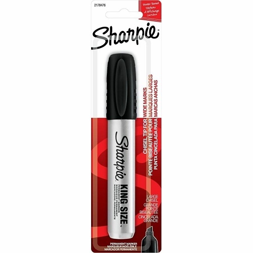 2178476 Permanent Marker, Chisel Lead/Tip, Black Lead/Tip