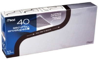 75214 Security Envelope, #10, Paper, White