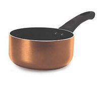 Elements EECO-2814 Non-Stick Saucepan, 1 qt Capacity, Aluminum, Ergonomic Handle, Copper