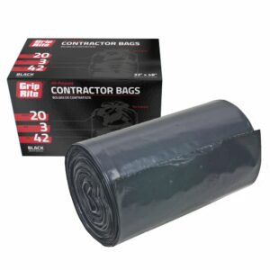GRAPCBAG20 Contractor Bag, 42 gal, Black, 20 ct