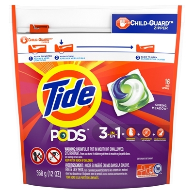 50954 Laundry Detergent Pod Pack, Liquid, Spring Meadow