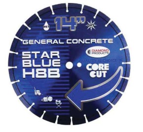 Star Blue 92398 High-Speed Blade, 12 in Dia, Universal Arbor, High-Speed Diamond Cutting Edge