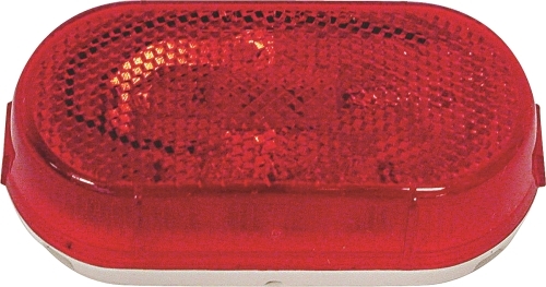 V108WR Marker Light, 12 V, Incandescent Lamp, Red Lens, Screw Mounting