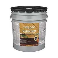 Quick Seal VL1028012-20 Exterior Stain, Semi-Transparent, Pecan, Liquid, 5 gal, Pail