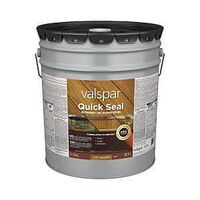 Quick Seal VL1028013-20 Exterior Stain, Semi-Transparent, Dark Walnut, Liquid, 5 gal, Pail