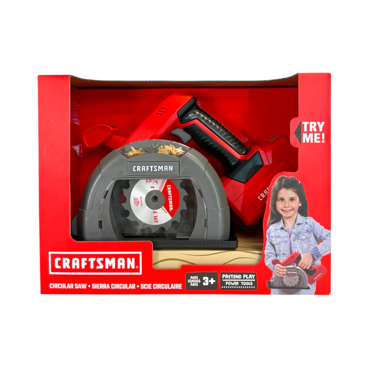 20740LW Pretend Play Circular Saw, 3 Years and Up, Plastic