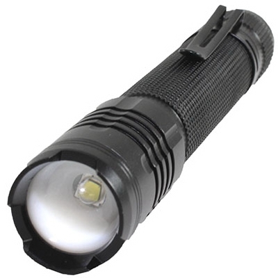 TG-300FL-6/24 Tactical Flashlight, CR123A Battery, LED Lamp, 300 Lumens Lumens, Focused Beam