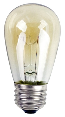 84351 Incandescent Bulb, 11 W, S14 Lamp, Medium Lamp Base, 60 Lumens, 2700 K Color Temp