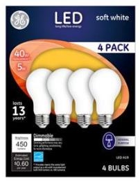 80999 LED Bulb, General Purpose, Dimmable, Soft White Light