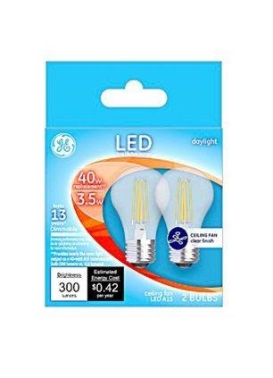 28945 LED Bulb, General Purpose, A15 Lamp, 40 W Equivalent, E26 Lamp Base, Dimmable, Daylight Light