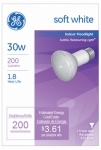 14891 Light Bulb, 30 W, R20 Lamp, E26 Medium Lamp Base, 180 Lumens Lumens, 2600 K Color Temp, Soft White Light