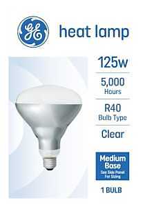 93116244 Specialty Light Bulb, 125 W, BR40 Lamp, E26 Medium Lamp Base, 2500 K Color Temp, Soft White Lamp