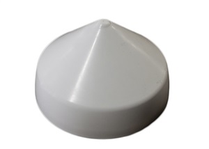 C712W Piling Cap, LLDPE/Polymer, White