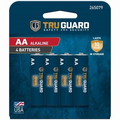 TruGuard TV815-4B AA Batteries, 4 Pack