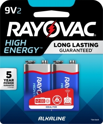 Rayovac A1604-2TK 9V Batteries, 2 Pack