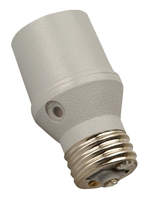 59404WD Light Control Socket with Photocell, 120 V, 150 W, Incandescent Lamp, 1 -Lamp, White
